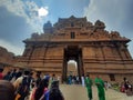 The gopuram of the mainÃÂ Entrance of brihadeeswara Temple, Tamilnadu, India